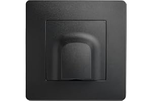 DEBFLEX - Caly - Sortie de Câble - Pour Dissimuler les Câblages des Appareils Sans Fiche Electrique - Personnalisable - ABS - Installation Encastrée - Noire - 71 x 71 x 27 mm