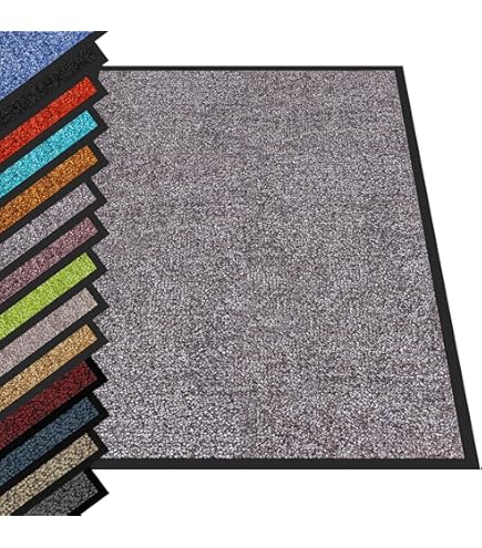 REFETONE Indoor Doormat, Front Door Mat 24"x36" Absorbent Rubber Backing Non Slip Back Door Mats, Washable Low-Profile Inside Floor Mat Door Rugs For Entryway, Resist Dirt Mud Mat For Dogs, Coffee - View #10