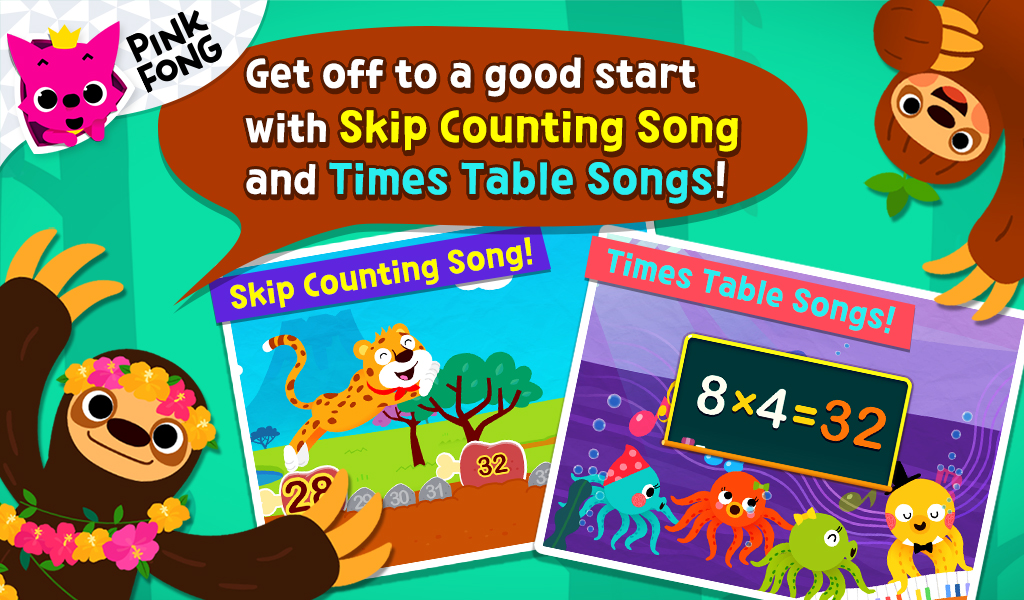 PINKFONG! Fun Times Tables Toddler Math, Songs, Counting, Games