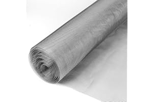 Dadabig Malla de Alambre de Acero Inoxidable 304, 40 * 200cm Malla Metalica Fina, Malla Alambre Tejido 20, Malla de Alambre Fino, Pantalla de Malla para Puertas, Ventanas, Baños y Jardines