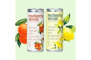 Mulberry Street Hard Seltzer | Low Calorie Alcohol Drinks | Low Carb | Vegan | 4% ABV Alcoholic Sparkling Water | All Natural Ingredients | Mixed 6 Pack