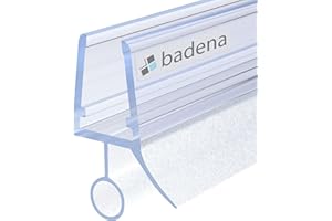 Badena® Duschdichtung für 6mm 8mm Duschtüren I 80cm Duschtürdichtung Glastür I Duschkabinen Dichtung I Ersatzdichtung Dusche
