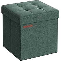 Copri Pouf Rettangolare Elasticizzato - Fodera In Velluto Per Ottomano E Poggiapiedi - Foto 10