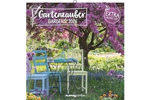 ‎ALPHA EDITION Alpha Edition - Gartenzauber 2026 – Wandkalender 30×30 cm mit Gartenmotiven & Platz für Notizen, Broschürenkalender mit Ferienterminen, für Natur- & Gartenliebhaber: Gardens