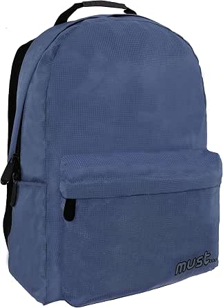 MUST - Zaino Unisex – Adulto, Blu (Blu (Bleu Bleu)), 17x42x32 cm (W x H x  L) : Amazon.it: Valigeria