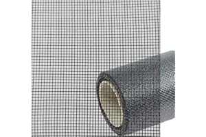 Profi Fliegengitter Meterware Schwarz Fiberglas Rolle Gewebe Fliegennetz Gaze Insektenschutz Netze Zubehör Ersatzteile Fenster-Gitter Tür Anthrazit 15 cm