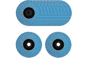 WANDERGO 12 PCS grinding discs, 76mm Flap Discs, Angle Grinder Discs 80 Grit for Metal, Grinder Discs for Metal Wood
