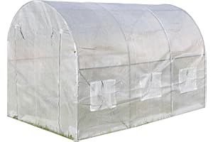 ESTEXO Ersatz Folie für Foliengewächshaus Gewächshaus Tomatengewächshaus Treibhaus Frühbeet Folienzelt 300x200x200 cm