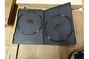 PANMER Astuccio Porta DVD Doppio Nero - Spina 14mm (10)