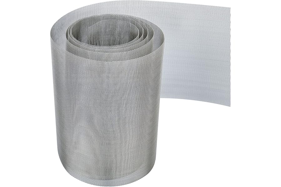 304 Stainless Steel Mesh Roll Large Size, Rodent Proof Metal Wire Mesh Panels 20 Mesh, Mouse Insect Mesh for Vents Cover, Air Brick, Home, Kitchen, Garden, 2 Metre x 300mm