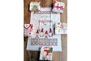 PAGO POCO Novita!!!! Strofinacci in Spugna di Cotone 100%" COUNTRI Pezzi 6 Mis.50x70cm.con Passante Facile da Appendere !!!!