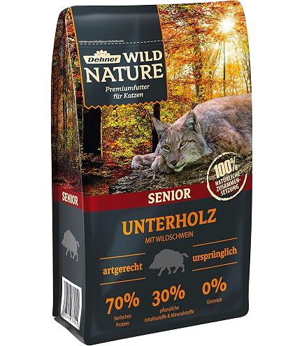 Dehner Wild Nature Katzenfutter Hochmoor - Getreidefrei & Zuckerfrei Mit Ente & Pute (16 X 100 G)