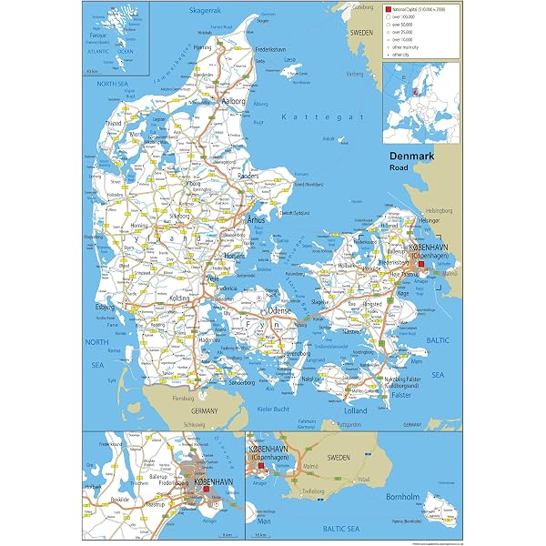 Larsen Puzzle Cadre Danemark Politique 70 Pièces - Éducatif Géographie - Danois