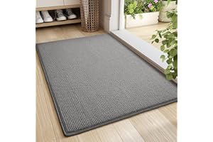 COLOR&GEOMETRY Color G Zmywalna wycieraczka do wnętrz, do drzwi wewnętrznych, antypoślizgowa, do drzwi wejściowych, chłonna, dla psów, na zewnątrz, szara, 40 x 60 cm