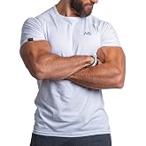 Natural Athlet Men's Fitness T-Shirt &ndash; Short Sleeve Gym Workout T-Shirt &ndash; Slim Fit