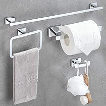 LENITH Porta Asciugamani 4 Bracci Pieghevole - Acciaio Inox Per Cucina E Bagno, Argento