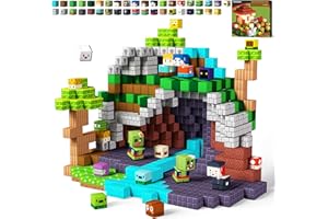 GobiDex Blocchi di Costruzioni Magnetiche per Bambini 100 Pzi, Blocks di Zomblock, Giocattoli Educativi per bambini, Regalo per Bambini e Bambine dai 3-10 Anni