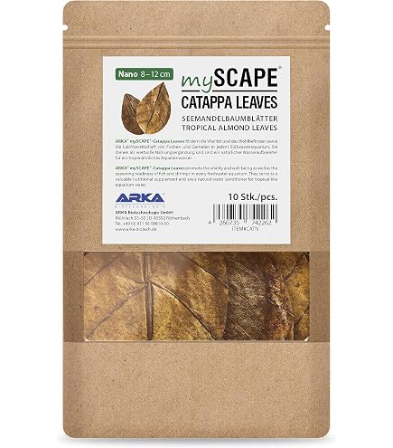 Corteccia Di Mandorlo Marino Catappa Bark (10 Pezzi, Circa 2x15 Cm) - Per Acquari, Effetto Naturale E Benefico