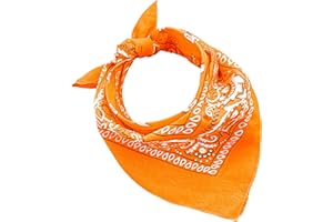 JOPHY & CO. Bandanas 100 % coton pour femme / homme / enfants, unisexe avec motif Paisley, mouchoir couvre-chef, écharpe pour cheveux / cou / poignet / tête COD.644