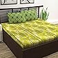 Divine Casa 100% Cotton Abstarct Print Mix N Match Bedsheet for Double Bed (Yellow)