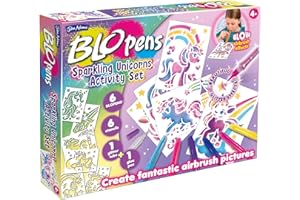 John Adams | BLOPENS® Sparkling Unicorn Activity Set: Create fantastic airbrush pictures | Arts & crafts | Ages 4+