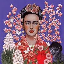 20 Tovaglioli Di Carta Donna In Giardino Esotico - 33x33cm, 3 Strati, Per Decoupage