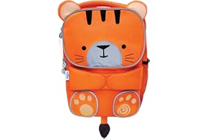 Trunki Toddler Backpack | High Visibility Children’s Nursery Bag for Pre-school or Kindergarten and Kids Rucksack | ToddlePak Backpack Tipu Tiger (Orange)