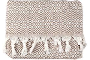 Tuiste Einzelbett Tagesdecke Beige Sand Creme, Baumwolle, Couchüberwurf, Sofadecke, kuschelige TV-Decke, Couchdecke, Sesseldecke, Wendedecke, Bettüberwurf, Couch Überzug, Sommerdecke, 150x200 cm