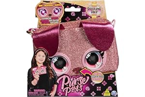 Purse Pets Clutch Dazzling Diva Hündchen - Kindertasche und Spielzeug in einem, die Augen leuchten in Regenbogenfarben, für Kinder ab 4 Jahren