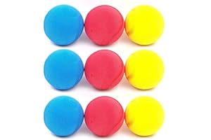 Kyto Lot de 3/9 balles souples en mousse pour enfants Multicolore 6,5 cm (lot de 3)