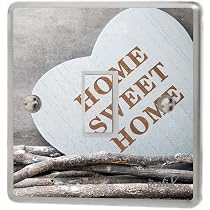 The Grafix Studio Chrome Silver Gloss Light Switch Sticker - Vinyl Skin Cover Set Of 2, Self-Adhesive Or Screw-In, Easy Install Home Decor Upgrade