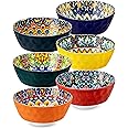 vancasso Cereal Bowls, Ceramic Soup Bowls Set of 6, 26 oz Corlorful Bowls Set for Kitchen, Dishwasher & Microwave Safe- for Cereal, Soup, Oatmeal, Ice Cream, Salad, Pasta etc