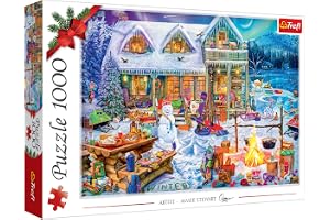 Trefl - Winter Time - 1000-bitars pussel - Vinterlandskap i bergen, för vuxna och barn från 14 år