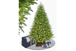 ‎EVEXMAS EveXmas- Adele Grün- 215 cm- 100% Spritzguss - mit Beleuchtung - Künstlicher Weihnachtsbaum - Tannenzweige aus 100% Polyethylen- Auf einem Metallständer- Aufbewahrungstasche im Lieferumfang enthalten