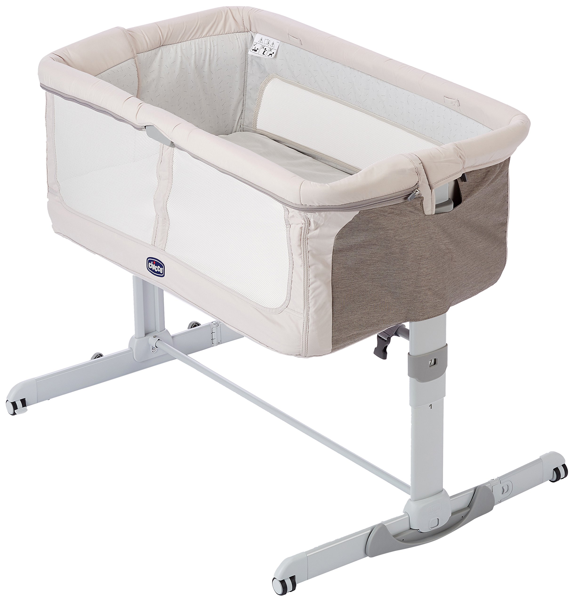 CHICCO Next 2 Me Dream, Berceau Cododo, Argent Le Monde Merveilleux