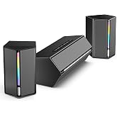 FIFINE AmpliGame A22 RGB Gaming Hoparl&ouml;r - Subwoofer'lı PC Ses Sistemi - 3.5mm AUX Girişli - Masa&uuml;st&uuml; ve TV Uyumlu