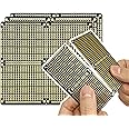 ElectroCookie PCB Prototype Board Snap-on Strip Board with Power Rails for Arduino and DIY Electronics, Gold-Plated, 3.8 x 3.5 Inches (3 Pack, Matte Black)