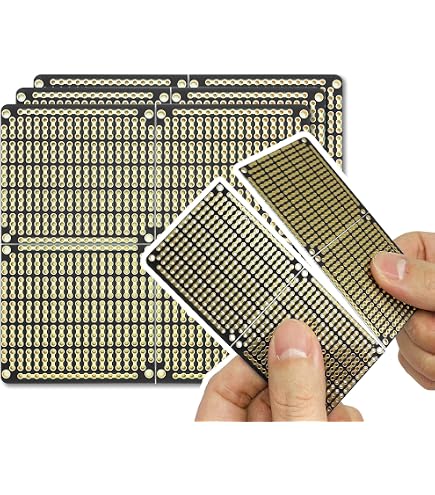 5 Stripboard Veroboard 6,5x14,5cm - PCB Non Tagliato Per Circuiti Fai Da Te