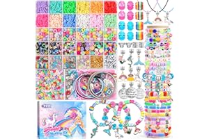 ZOOI Gifts for Teenage Girls, Friendship DIY Beads Bracelet Making Kit, Unicorn Gifts for Girls Birthday Presents 8-12 Girls Charm Jewelry Making Kit Girls, Easter Gifts for Kids, Girls Toys Age 6-13