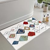 Monnhein 2'li Set Banyo Paspası, Yumuşak Banyo Halısı, Kaymaz Dot Tabanlı, Su Emici, Makinede Yıkanabilir - 50x60-60x100 cm