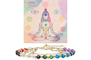 Farfume Bracciale Pietre Naturali per Donna Perle in Pietra Naturale da 4mm Gemme Lavorate a Mano Gioielli Ideale Regalo