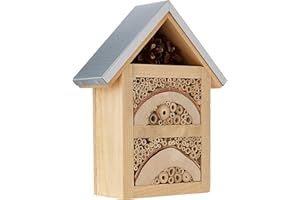 Westland 2501206 Natures Haven Garden Insect / Bug House With Metal Roof, Beige