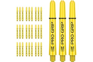Target Darts 10 x Sets of Pro Grip Dart Schäfte - 30 Dart Shafts in Total - Kurz/Intermediär/Mittel 12 Dart Zubehör Dartpfeile