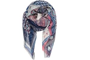 MELIFLUOS DESIGNED IN SPAIN Pañuelos Fular Foulard Mujer Bufandas Estampado Diseño Español 100% Viscosa