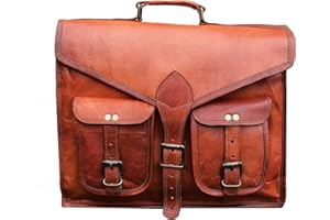 Jaald Cabrio skórzana torba na laptopa o przekątnej 15,6 cala, plecak, torba kurierska, biuro, teczka