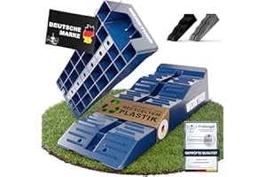 WERKTHOR Cales pour Camping-Car (Bleu) - [Jeu de 2] Cales Stables pour Caravanes et Camping-Cars | Cales pour Camping-Car pour Une Mise à Niveau Sûre [<5t] - Conception Robuste pour Toute Surface