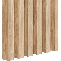 Akustikholz-Lamellenplatten 15,2 X 11,4 Cm – 4 Stück, Schalldämmend, Aus FSC-Holz, Einfach Zuschneidbar
