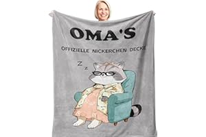 Bawzoey Beste Oma Geschenk Decke 1.3 x 1.5M, Geschenke für Oma Geburtstag, Muttertagsgeschenke, Super Weiche Flanelldecke
