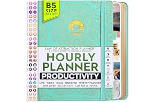 FREEDOM MASTERY Planificador de vida de la ley de la atracción – Un viaje de 12 meses para aumentar la productividad, el propósito y la felicidad, planificador de objetivos semanales, diario de gratitud + pegatinas