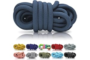 Ganzoo PPM Seil 5 Meter, Tauseil, Hunde-Leine, Halsband, Takeln, Polypropylen Multifilem Rope, 10mm Stärke, Jeansblau